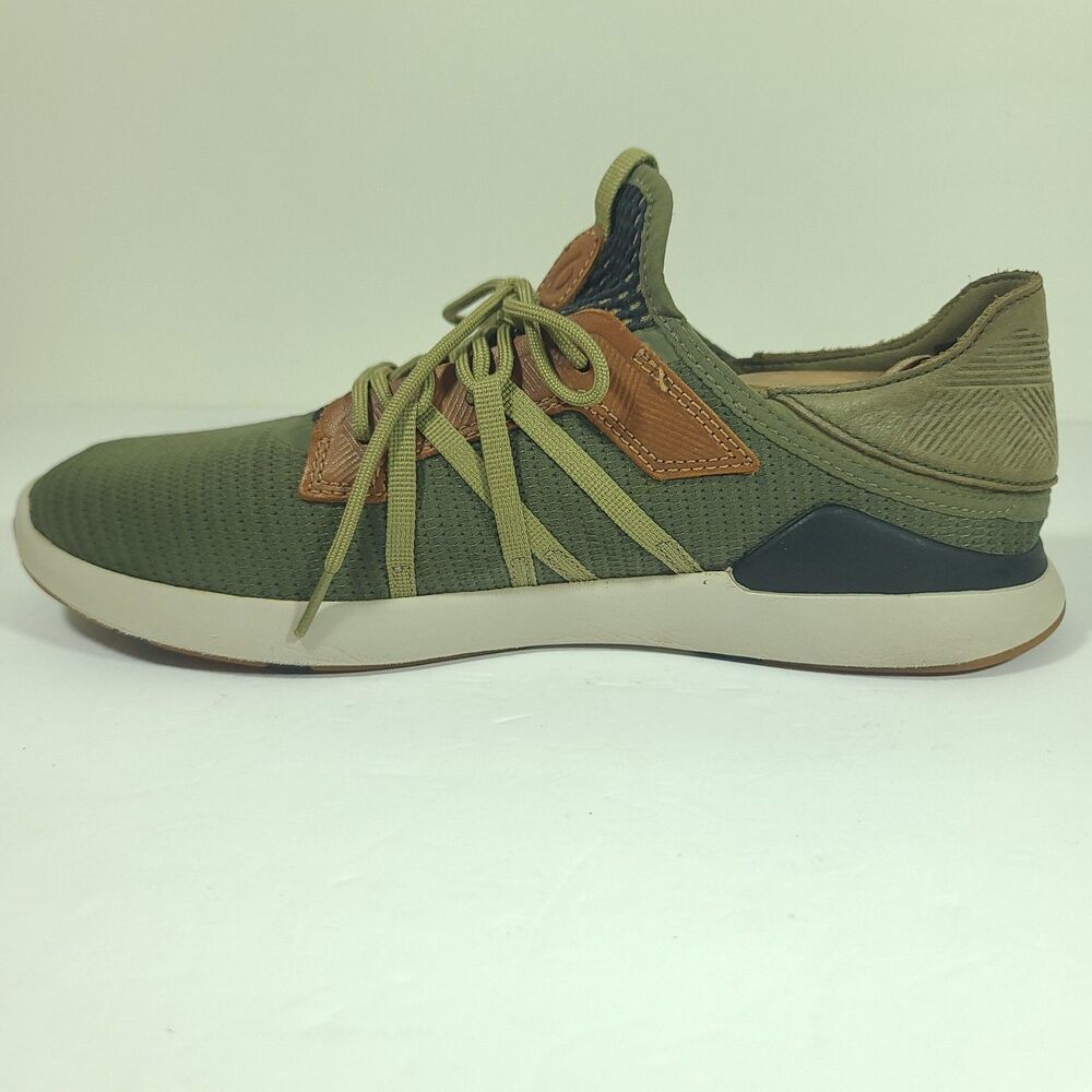 Olukai Mio Li Sneakers Hunter Green Lava Rock Shoes 10440-HGLR Mens Size 10 - Picture 3 of 13